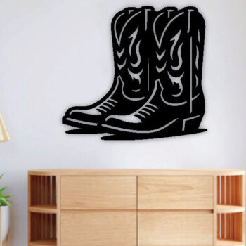 Intra απο ξύλο plywood 3mm-4mm πάχος - Προσαρμοσμένη μεταλλική πινακίδα για μπότες Cowboy & Cowgirl Δίασταση 3600x3600 cm INTRAFABR-97679799 - Image 3