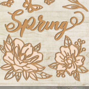 Intra απο ξύλο plywood 3mm-4mm πάχος - Προσαρμοσμένο διακοσμητικό πάνελ τοίχου, κομμένα αρχεία Δίασταση 14x14 cm INTRAFABR-87123759 - Image 1