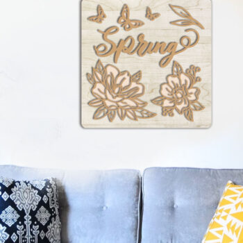 Intra απο ξύλο plywood 3mm-4mm πάχος - Προσαρμοσμένο διακοσμητικό πάνελ τοίχου, κομμένα αρχεία Δίασταση 14x14 cm INTRAFABR-87123759 - Image 3