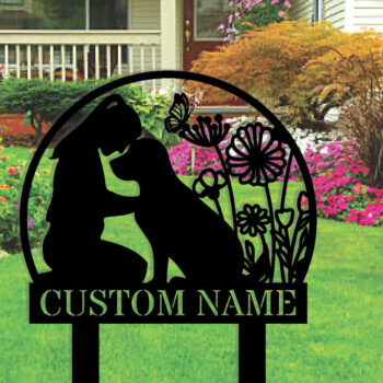 Intra απο ξύλο plywood 3mm-4mm πάχος - Προσαρμοσμένη μεταλλική πινακίδα Dog Garden με πασσάλους Δίασταση 3600x3600 cm INTRAFABR-106076593 - Image 2