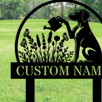 Intra απο ξύλο plywood 3mm-4mm πάχος - Προσαρμοσμένη μεταλλική πινακίδα Dog Garden με πασσάλους Δίασταση 3600x3600 cm INTRAFABR-106076768 - Image 1