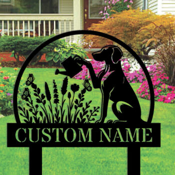 Intra απο ξύλο plywood 3mm-4mm πάχος - Προσαρμοσμένη μεταλλική πινακίδα Dog Garden με πασσάλους Δίασταση 3600x3600 cm INTRAFABR-106076768 - Image 2