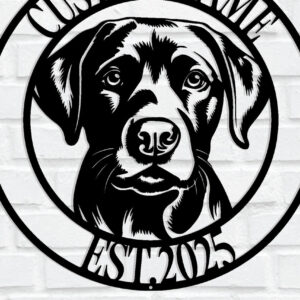 Intra απο ξύλο plywood 3mm-4mm πάχος - Προσαρμοσμένη μεταλλική επιγραφή τοίχου σκύλου Δίασταση 3600x3600 cm INTRAFABR-115514888