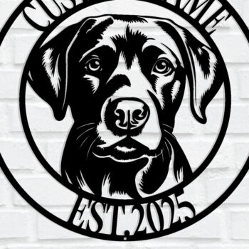 Intra απο ξύλο plywood 3mm-4mm πάχος - Προσαρμοσμένη μεταλλική επιγραφή τοίχου σκύλου Δίασταση 3600x3600 cm INTRAFABR-115514888 - Image 1