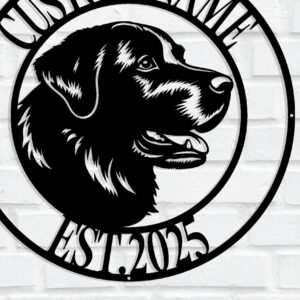 Intra απο ξύλο plywood 3mm-4mm πάχος - Προσαρμοσμένη μεταλλική επιγραφή τοίχου σκύλου Δίασταση 3600x3600 cm INTRAFABR-115514880