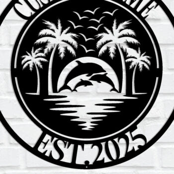 Intra απο ξύλο plywood 3mm-4mm πάχος - Προσαρμοσμένη μεταλλική πινακίδα Dolphin Δίασταση 3600x3600 cm INTRAFABR-114245151 - Image 1