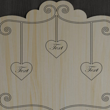 Intra απο ξύλο plywood 3mm-4mm πάχος - Αναμνηστικά σήματα προσαρμοσμένων οικογενειακών ονομάτων 274 Δίασταση 30x20 cm INTRAFABR-52679289 - Image 4