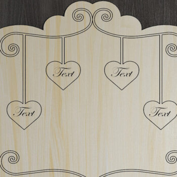 Intra απο ξύλο plywood 3mm-4mm πάχος - Αναμνηστικά σήματα προσαρμοσμένων οικογενειακών ονομάτων 274 Δίασταση 30x20 cm INTRAFABR-52679289 - Image 5