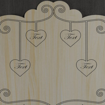 Intra απο ξύλο plywood 3mm-4mm πάχος - Αναμνηστικά σήματα προσαρμοσμένων οικογενειακών ονομάτων 274 Δίασταση 30x20 cm INTRAFABR-52679289 - Image 6