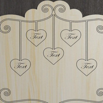 Intra απο ξύλο plywood 3mm-4mm πάχος - Αναμνηστικά σήματα προσαρμοσμένων οικογενειακών ονομάτων 274 Δίασταση 30x20 cm INTRAFABR-52679289 - Image 7