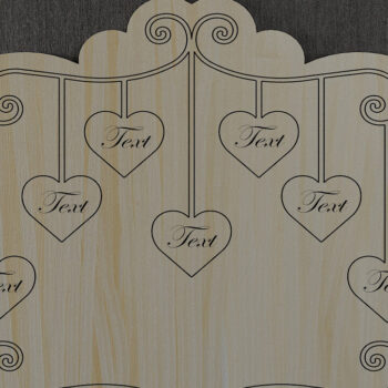 Intra απο ξύλο plywood 3mm-4mm πάχος - Αναμνηστικά σήματα προσαρμοσμένων οικογενειακών ονομάτων 274 Δίασταση 30x20 cm INTRAFABR-52679289 - Image 9