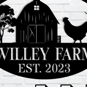 Intra απο ξύλο plywood 3mm-4mm πάχος - Προσαρμοσμένη μεταλλική πινακίδα αγροικίας εξατομικευμένη Δίασταση 3600x3600 cm INTRAFABR-105589918 - Image 1