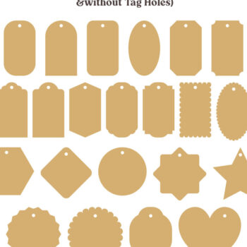 Intra απο ξύλο plywood 3mm-4mm πάχος - Προσαρμοσμένες ετικέτες δώρου Πρότυπα δέσμης  Δίασταση 30x20 cm INTRAFABR-74181247 - Image 1