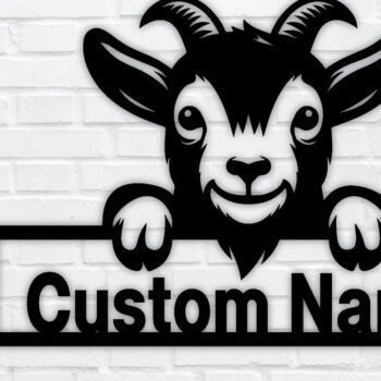 Intra απο ξύλο plywood 3mm-4mm πάχος - Προσαρμοσμένη μεταλλική πινακίδα Goat Farmer,  Δίασταση 40x50 cm INTRAFABR-96481519 - Image 1