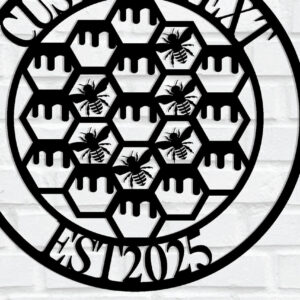 Intra απο ξύλο plywood 3mm-4mm πάχος - Προσαρμοσμένη μεταλλική πινακίδα Honey Bee Δίασταση 3600x3600 cm INTRAFABR-124595869