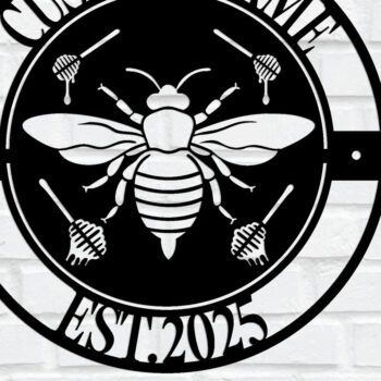 Intra απο ξύλο plywood 3mm-4mm πάχος - Προσαρμοσμένη μεταλλική πινακίδα Honey Bee Δίασταση 3600x3600 cm INTRAFABR-116930550 - Image 1