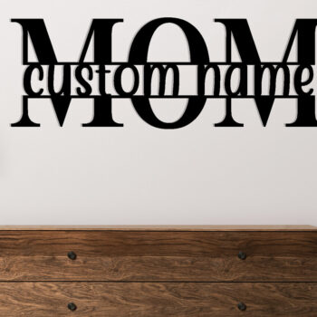 Intra απο ξύλο plywood 3mm-4mm πάχος - Προσαρμοσμένη μεταλλική επιγραφή τοίχου Mom Kid Metal Art Δίασταση 3600x3600 cm INTRAFABR-115060703 - Image 2