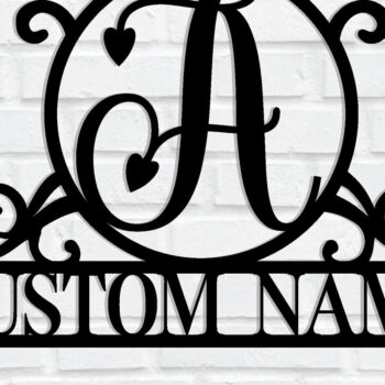 Intra απο ξύλο plywood 3mm-4mm πάχος - Προσαρμοσμένο μονόγραμμα μεταλλικό σημάδι Δίασταση 3600x3600 cm INTRAFABR-116543464 - Image 1