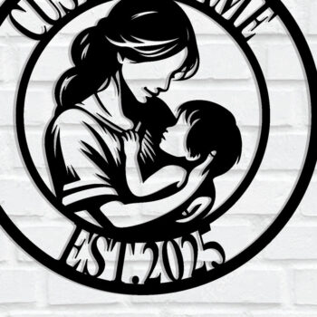 Intra απο ξύλο plywood 3mm-4mm πάχος - Προσαρμοσμένο μεταλλικό σημάδι τοίχου για την Ημέρα της Μητέρας Δίασταση 3600x3600 cm INTRAFABR-116289756 - Image 1