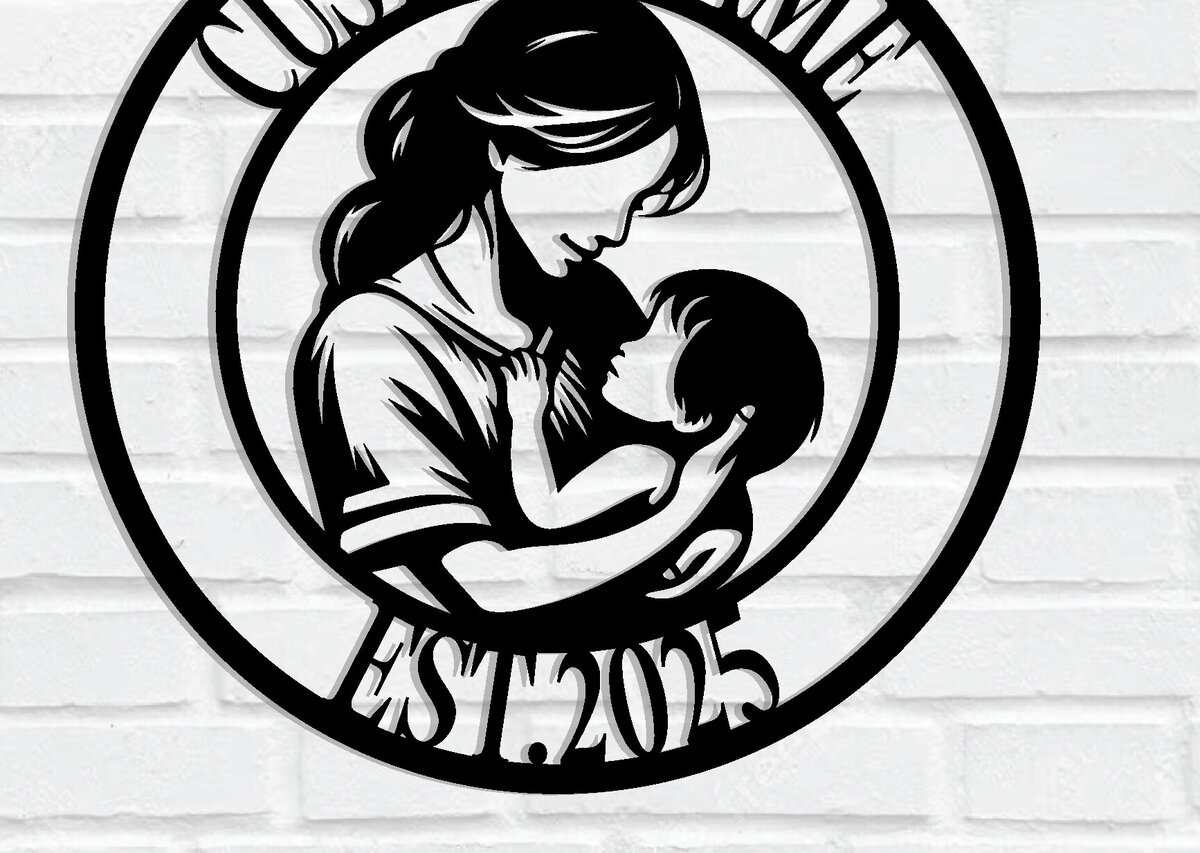 Intra απο ξύλο plywood 3mm-4mm πάχος - Προσαρμοσμένο μεταλλικό σημάδι τοίχου για την Ημέρα της Μητέρας Δίασταση 3600x3600 cm INTRAFABR-116289756