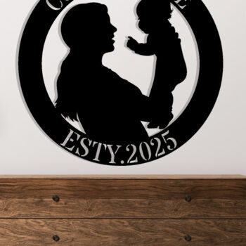 Intra απο ξύλο plywood 3mm-4mm πάχος - Προσαρμοσμένο μεταλλικό σημάδι τοίχου για την Ημέρα της Μητέρας Δίασταση 3600x3600 cm INTRAFABR-116289744 - Image 2