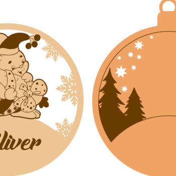 Intra απο ξύλο plywood 3mm-4mm πάχος - Προσαρμοσμένο όνομα Χριστουγεννιάτικο παιχνίδι, διακόσμηση σπιτιού Δίασταση 4x4 cm INTRAFABR-83955112 - Image 5