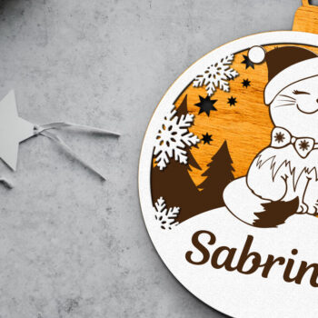 Intra απο ξύλο plywood 3mm-4mm πάχος - Προσαρμοσμένο όνομα Χριστουγεννιάτικο Παιχνίδι, Πολυστρωματικό Δίασταση 4x4 cm INTRAFABR-84054518 - Image 3