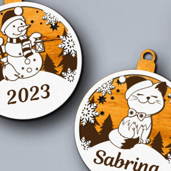 Intra απο ξύλο plywood 3mm-4mm πάχος - Προσαρμοσμένο όνομα Χριστουγεννιάτικο Παιχνίδι, Πολυστρωματικό Δίασταση 4x4 cm INTRAFABR-84054518 - Image 6