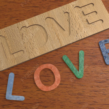 Intra απο ξύλο plywood 3mm-4mm πάχος - Προσαρμοσμένο όνομα υ κοπής με λέιζερ παζλ Δίασταση 30x20 cm INTRAFABR-121264961 - Image 4