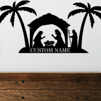 Intra απο ξύλο plywood 3mm-4mm πάχος - Προσαρμοσμένο μεταλλικό σήμα της Γέννησης Δίασταση 3600x3600 cm INTRAFABR-111531176 - Image 2