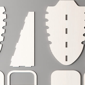 Intra απο ξύλο plywood 3mm-4mm πάχος - Προσαρμοσμένο σταντ κολιέ / βραχιόλι κοσμημάτων Δίασταση 5x5 cm INTRAFABR-58586554 - Image 4