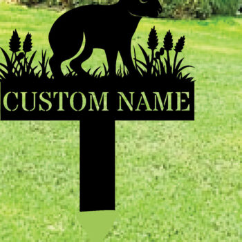 Intra απο ξύλο plywood 3mm-4mm πάχος - Custom Rabbit Metal Garden Stake Metal S Δίασταση 3600x3600 cm INTRAFABR-114413696 - Image 1