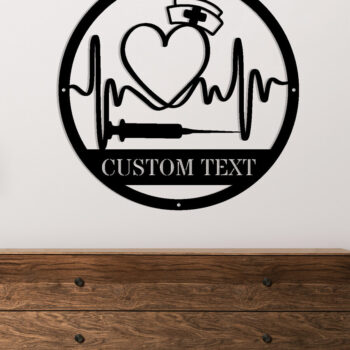 Intra απο ξύλο plywood 3mm-4mm πάχος - Προσαρμοσμένη μεταλλική επιγραφή RN Nurse,  Δίασταση 3600x3600 cm INTRAFABR-106327974 - Image 2