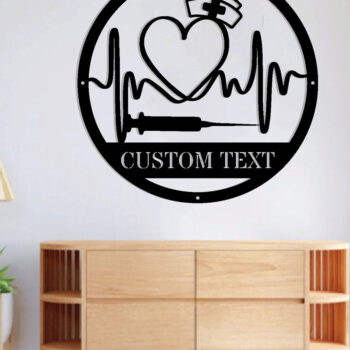 Intra απο ξύλο plywood 3mm-4mm πάχος - Προσαρμοσμένη μεταλλική επιγραφή RN Nurse,  Δίασταση 3600x3600 cm INTRAFABR-106327974 - Image 3