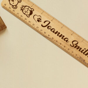 Intra απο ξύλο plywood 3mm-4mm πάχος - Προσαρμοσμένος χάρακας, πρότυπο κοπής με λέιζερ Δίασταση 5x1 cm INTRAFABR-100084804