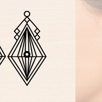 Intra απο ξύλο plywood 3mm-4mm πάχος - Προσαρμοσμένα μοντέρνα σκουλαρίκια Laser Cut  Δίασταση 3x3 cm INTRAFABR-116362241 - Image 1