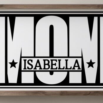 Intra απο ξύλο plywood 3mm-4mm πάχος - Προσαρμόσιμο σχέδιο Mom Laser Cut Δίασταση 20x20 cm INTRAFABR-112278666 - Image 2