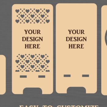 Intra απο ξύλο plywood 3mm-4mm πάχος - Προσαρμόσιμο μοτίβο κοπής βάσης τηλεφώνου Δίασταση 30x20 cm INTRAFABR-109258877 - Image 2