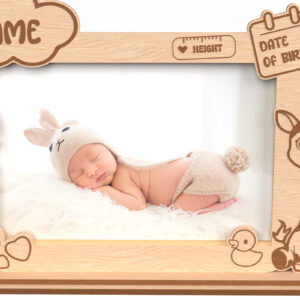 Intra απο ξύλο plywood 3mm-4mm πάχος - Προσαρμοσμένη κορνίζα μωρών  Δίασταση 20x25 cm INTRAFABR-116770589