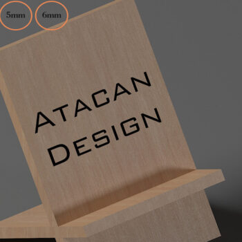 Intra απο ξύλο plywood 3mm-4mm πάχος - Προσαρμοσμένα Αρχεία Laser Stand Display 283 Δίασταση 30x20 cm INTRAFABR-54606720 - Image 2