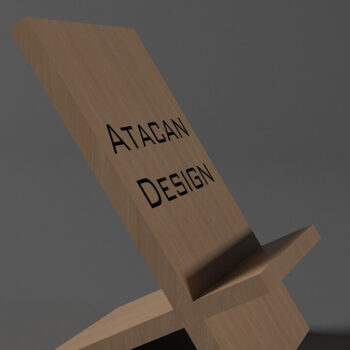 Intra απο ξύλο plywood 3mm-4mm πάχος - Προσαρμοσμένα Αρχεία Laser Stand Display 283 Δίασταση 30x20 cm INTRAFABR-54606720 - Image 3