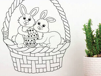 Intra απο ξύλο plywood 3mm-4mm πάχος - Κόψτε Πασχαλινό  κοπής με λέιζερ, μεταλλική τέχνη τοίχου Δίασταση 40x50 cm INTRAFABR-65113791 - Image 1