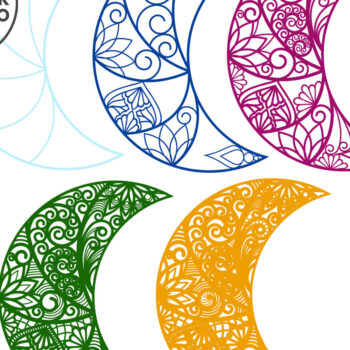 Intra απο ξύλο plywood 3mm-4mm πάχος - Αποκοπή αρχείων - το φεγγάρι Δίασταση 9x12 cm INTRAFABR-8948519 - Image 7