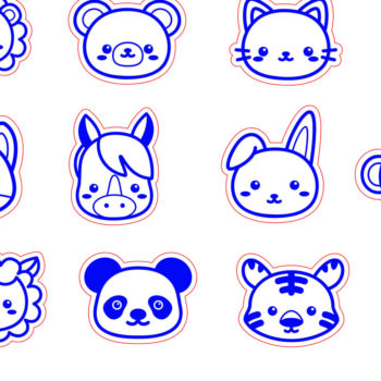 Intra απο ξύλο plywood 3mm-4mm πάχος - Cute Animal Stud Earrings -Break Jhon Δίασταση 3x3 cm INTRAFABR-94958857 - Image 5