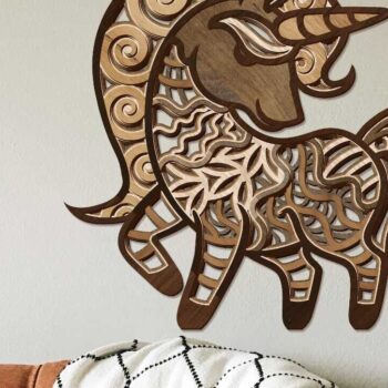 Intra απο ξύλο plywood 3mm-4mm πάχος - Πρότυπα δέσμης χαριτωμένα ζώα Δίασταση 14x8 cm INTRAFABR-102726593 - Image 5