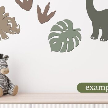 Intra απο ξύλο plywood 3mm-4mm πάχος - Cute Baby Dinosaur Bundle Laser Δίασταση 4x4 cm INTRAFABR-125232668 - Image 1