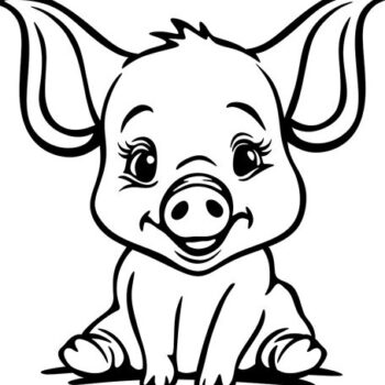 Intra απο ξύλο plywood 3mm-4mm πάχος - Cute Baby Piggy Christmas Cutable Δίασταση 15x15 cm INTRAFABR-86233927 - Image 3