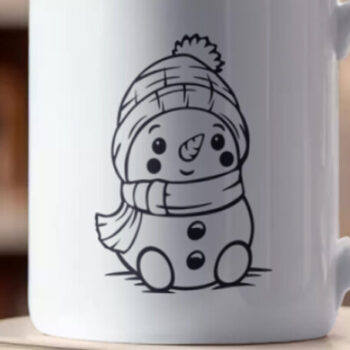 Intra απο ξύλο plywood 3mm-4mm πάχος - Χαριτωμένα χριστουγεννιάτικα σχέδια για μωρά χιονάνθρωπος Δίασταση 30x20 cm INTRAFABR-86112798 - Image 6