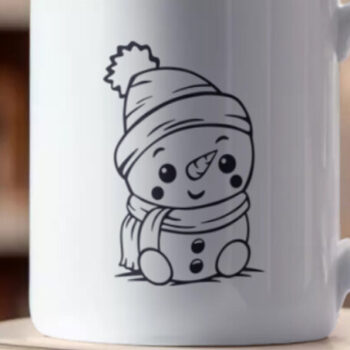 Intra απο ξύλο plywood 3mm-4mm πάχος - Χαριτωμένα χριστουγεννιάτικα σχέδια για μωρά χιονάνθρωπος Δίασταση 30x20 cm INTRAFABR-86112798 - Image 7