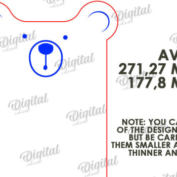 Intra απο ξύλο plywood 3mm-4mm πάχος - Σχέδιο κοπής με λέιζερ χαριτωμένη σανίδα κοπής Δίασταση 30x20 cm INTRAFABR-108578274 - Image 2